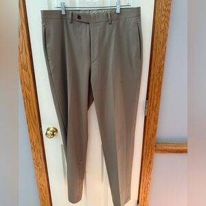 Michael Strahan Collection Size 34x32 Mens Brown Dress Pants Pleated Business